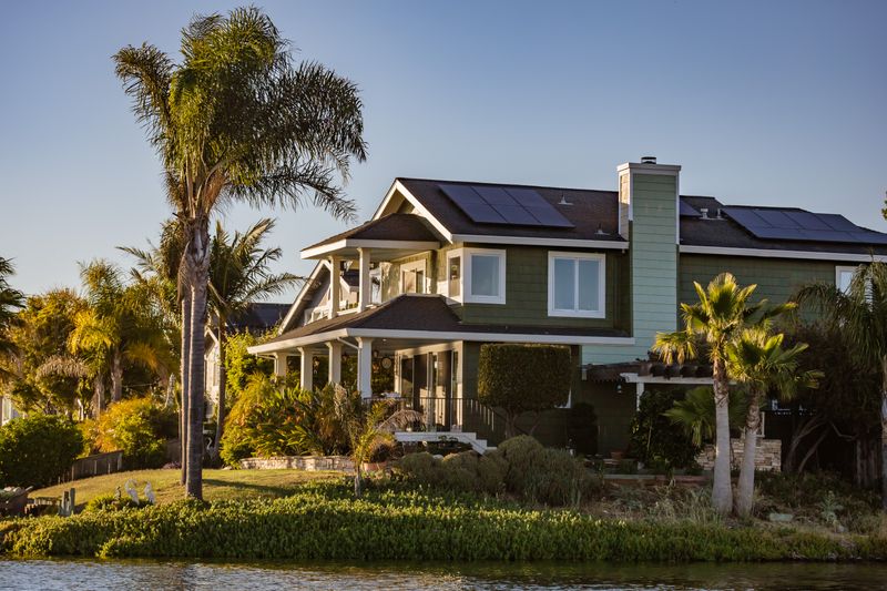 a house with solar panels on the roof